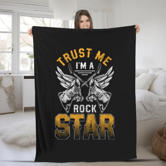 Rock Guitar Festival Fleece Blankets
