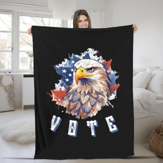 Eagle Vote Fleece Blankets