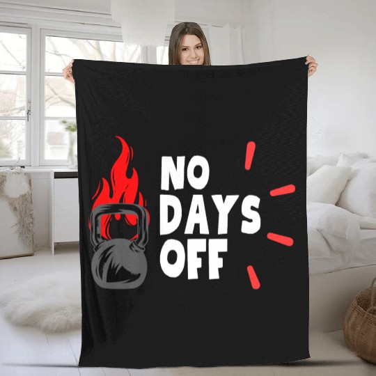 No Days OFF Fleece Blankets