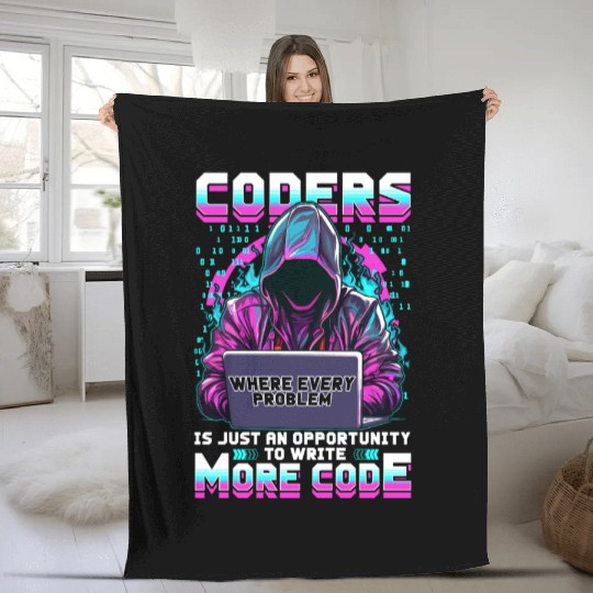 Coders Design for Computer Engineer Software Devel Fleece Blankets