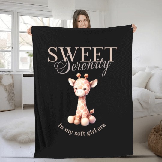 In My Soft Girl Era Fleece Blankets