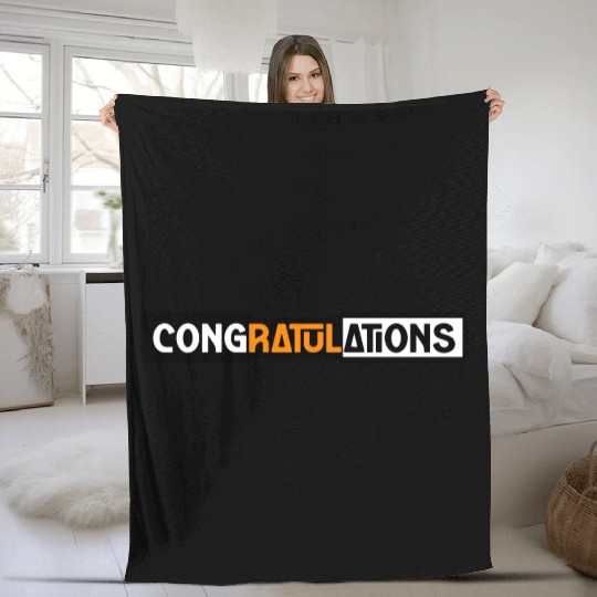CONGRATULATIONS Fleece Blankets Fleece Blankets