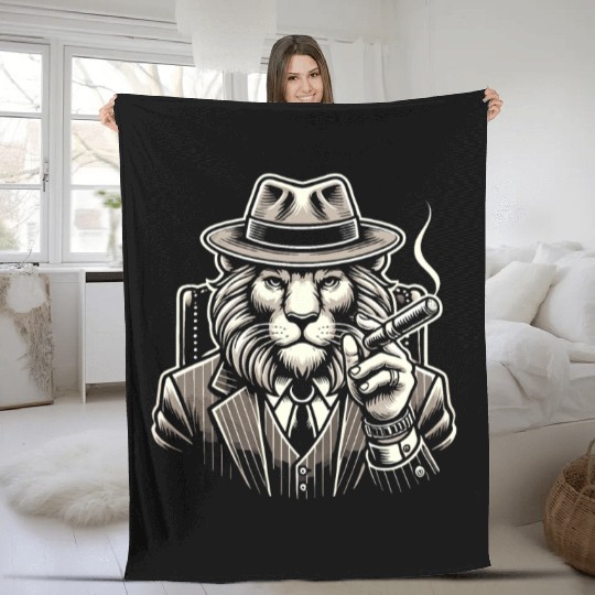 Mobster Gangster Mafia Organized Crime Boss Fleece Blankets