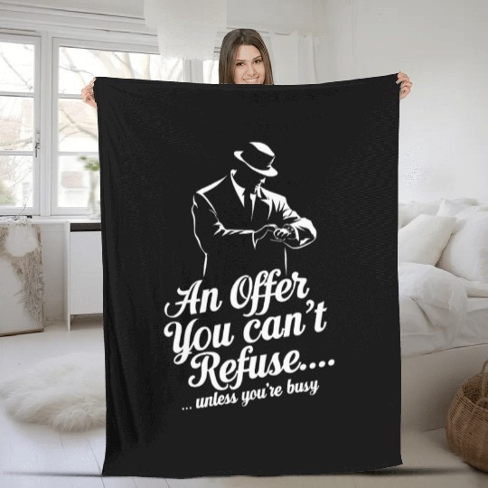 Mobster Gangster Mafia Organized Crime Boss Fleece Blankets