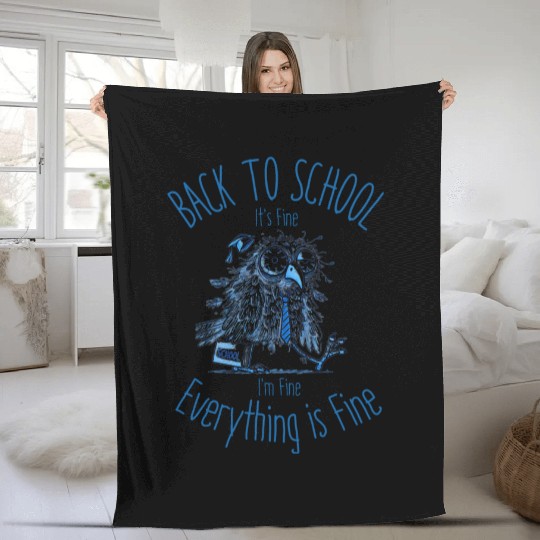 Back to School | Funny Teacher Appreciation Gifts Fleece Blankets