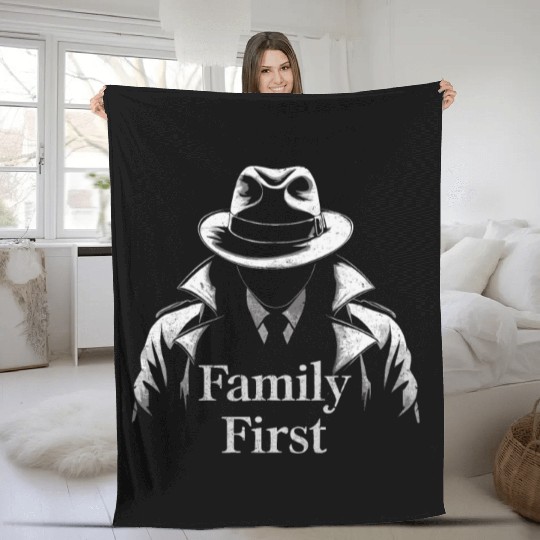 Mobster Gangster Mafia Organized Crime Boss Fleece Blankets