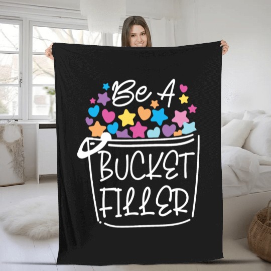 School Counselor Be A Bucket Fleece Blankets