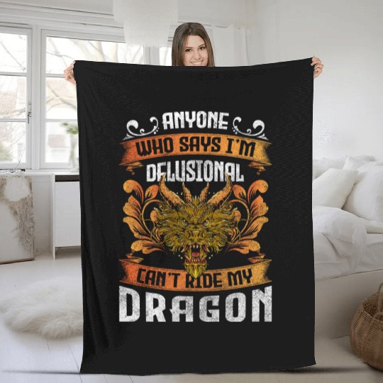 Dragon Mythical Creatures Middle Ages Culture Fleece Blankets