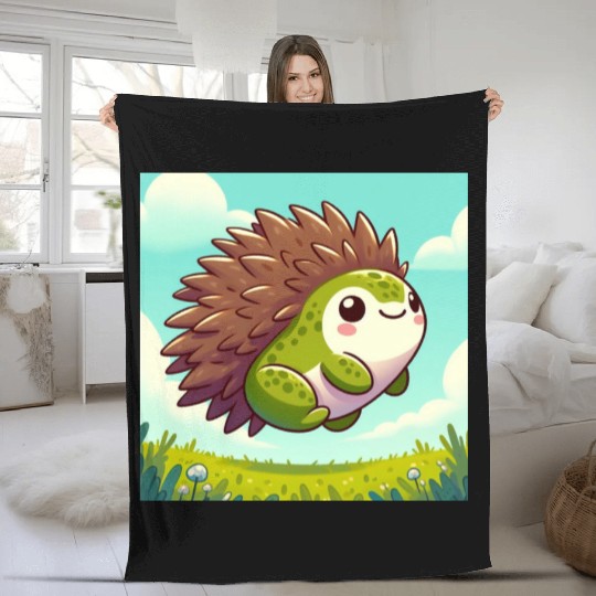 The frog-hedgehog Fleece Blankets