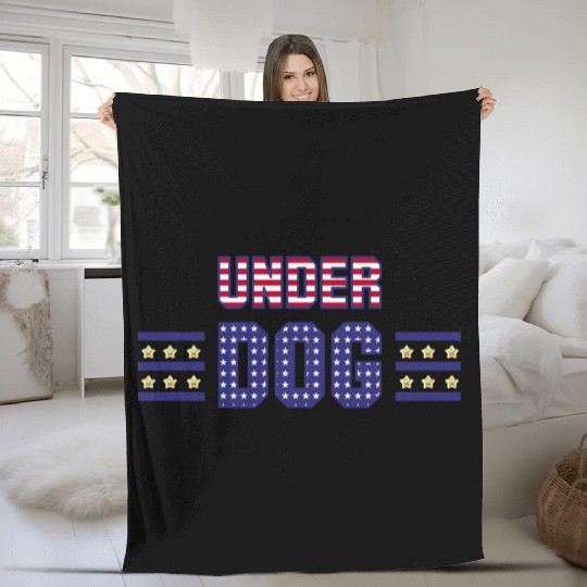 Kamala Harris UnderDog 2024 Presidential Election Fleece Blankets
