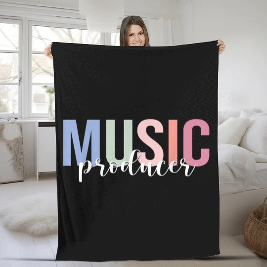 Music Producer Electronic Musician Beat Maker Fleece Blankets