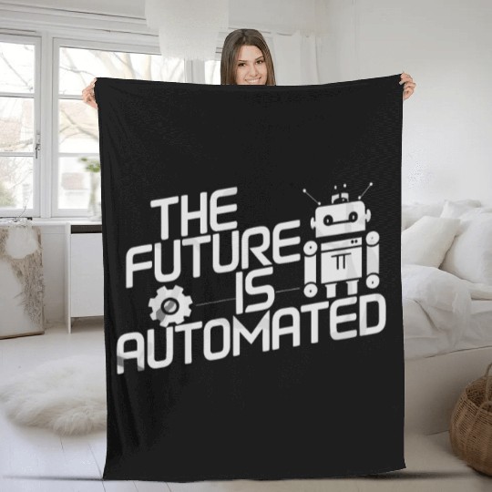 Robotics AI Automation Machine Learning Fleece Blankets