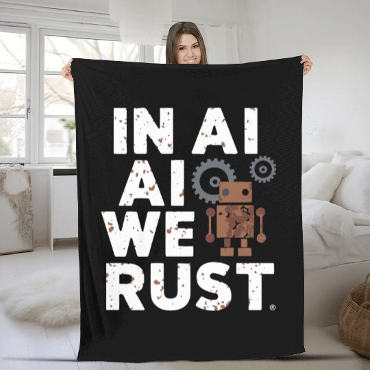 Robotics AI Automation Machine Learning Fleece Blankets