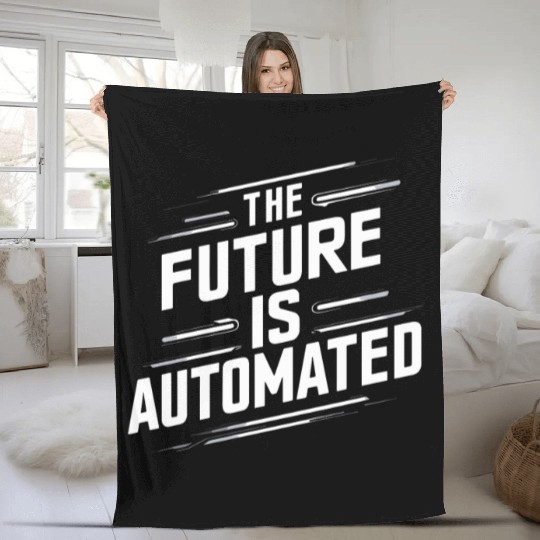 Robotics AI Automation Machine Learning Fleece Blankets
