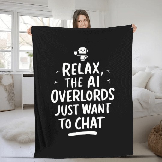 Robotics AI Automation Machine Learning Fleece Blankets