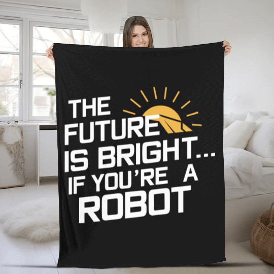 Robotics AI Automation Machine Learning Fleece Blankets