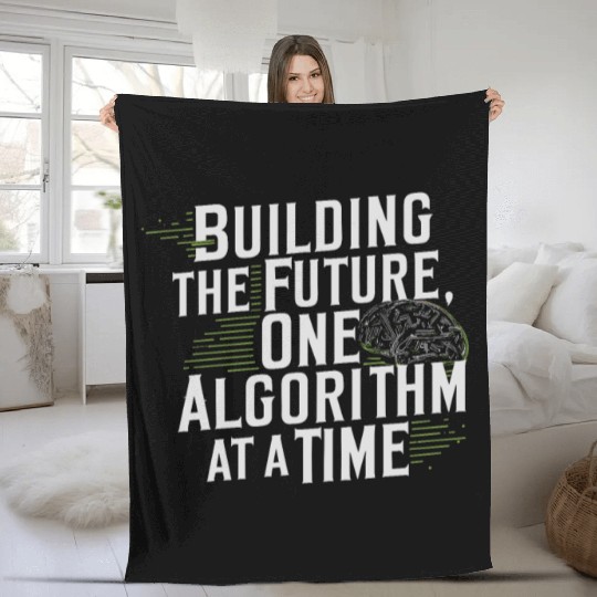 Robotics AI Automation Machine Learning Fleece Blankets