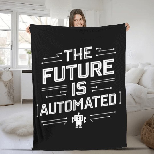 Robotics AI Automation Machine Learning Fleece Blankets