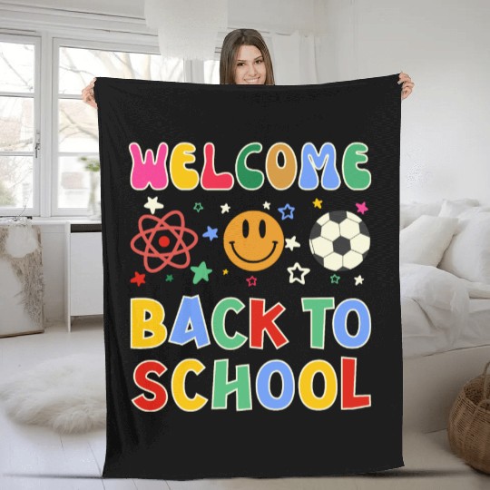 Welcome Back to School Fleece Blankets