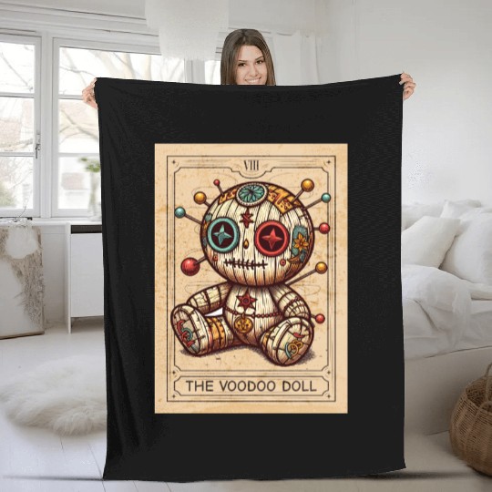 Voodoo - Voodoo Doll - Voodoo Magic - Voodoo Witch Fleece Blankets