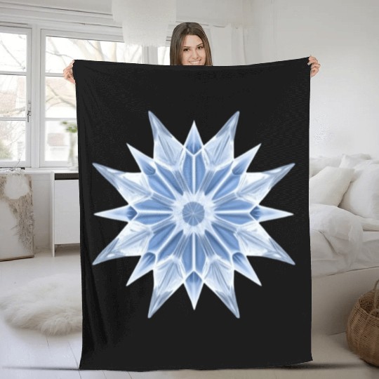Ice Crystal Fleece Blankets