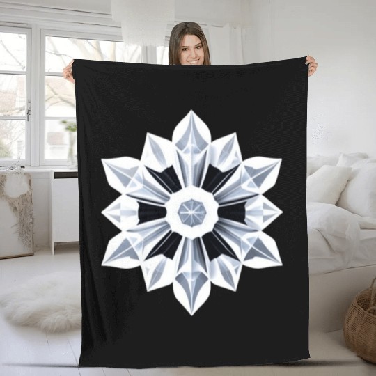 Ice Crystal Fleece Blankets