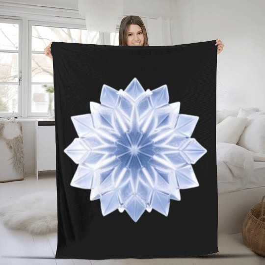 Ice Crystal Fleece Blankets