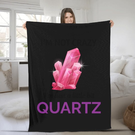 Crystal Collecting Rock Hunting Mineral Collector Fleece Blankets