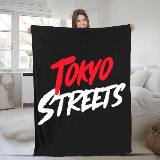 Tokyo Streets Fleece Blankets