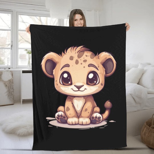 BABY LIGER CUTIE Fleece Blankets