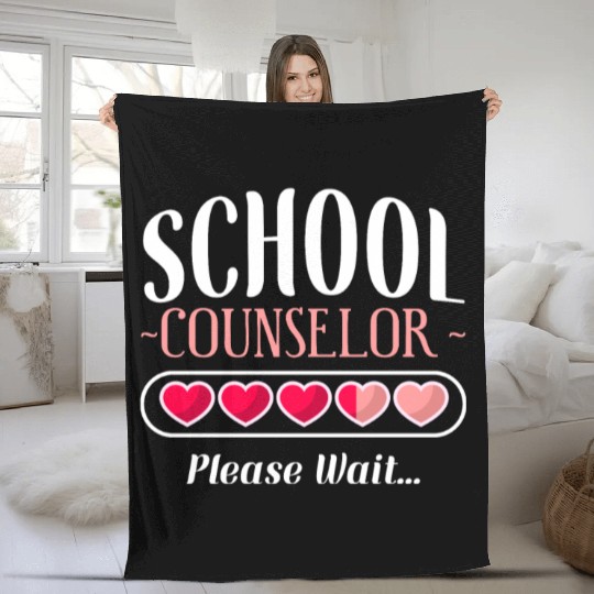 School Counselor School Counselor Fleece Blankets