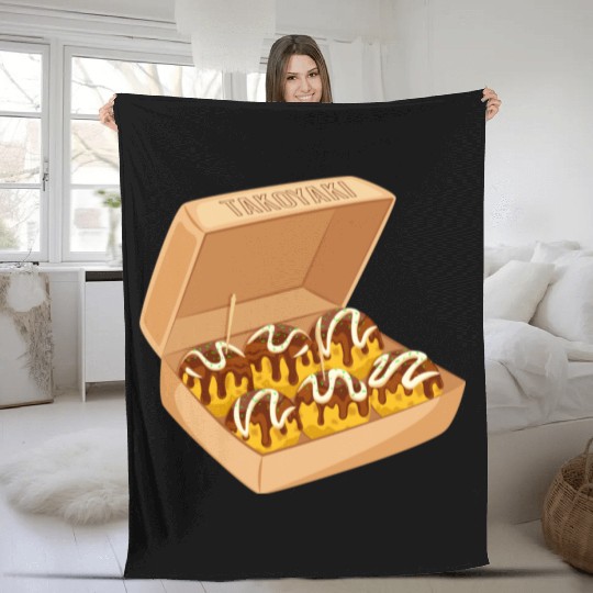Japanese Takoyaki Box Fleece Blankets