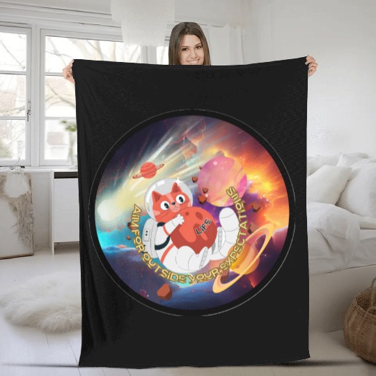 MMA: Meow Space Fleece Blankets