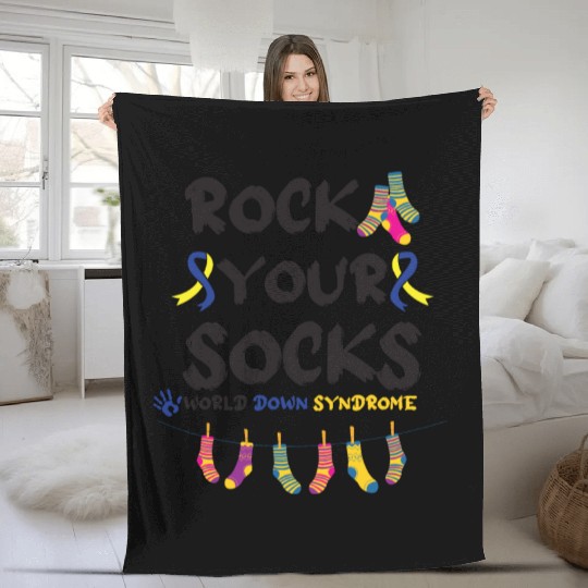 World Down Syndrome Awareness T21 Homie Teacher Fleece Blankets