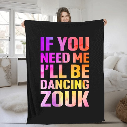Zouk Dance Festival Design for Zouk Dancer Fleece Blankets