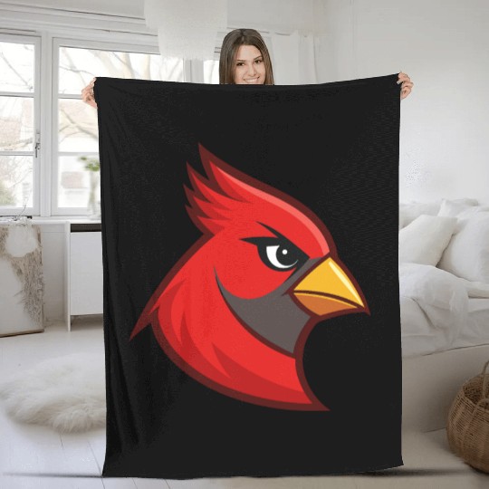Cardinal Head for Fleece Blankets