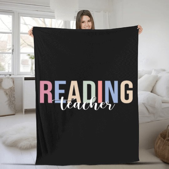 Reading Teacher Book Reading Read Fleece Blankets