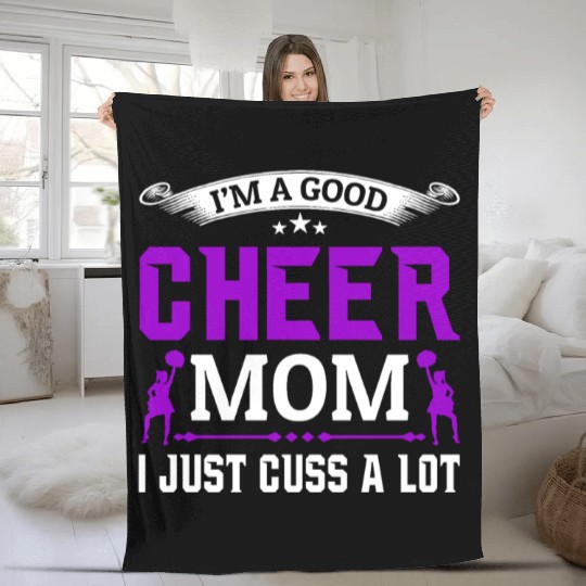 A Good Cheer Mom Cheerleading Mommy Mother's Day Fleece Blankets
