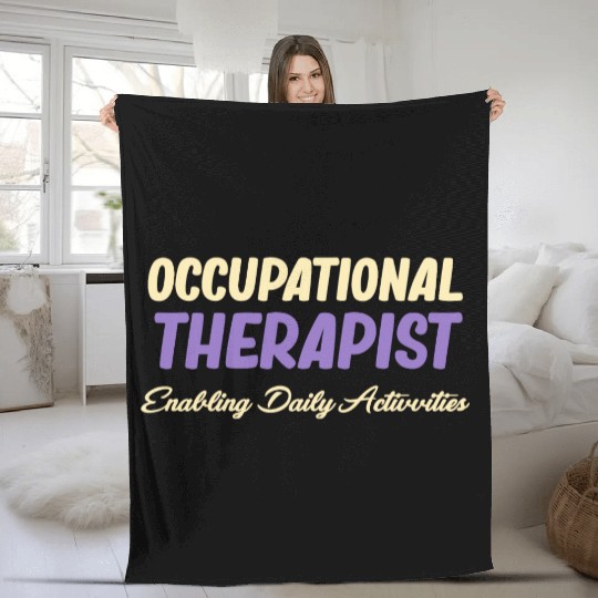 Occupational Therapist Enabling Daily Activities Fleece Blankets