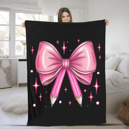 Back to School Coquette Fleece Blankets