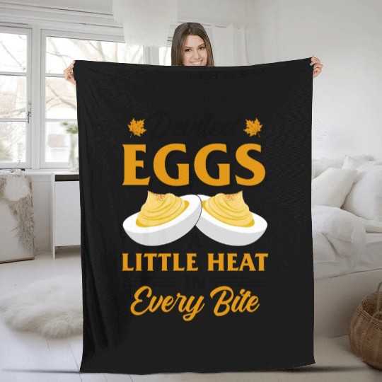 Funny Deviled Eggs Designs For Deviled Egg Lover Fleece Blankets