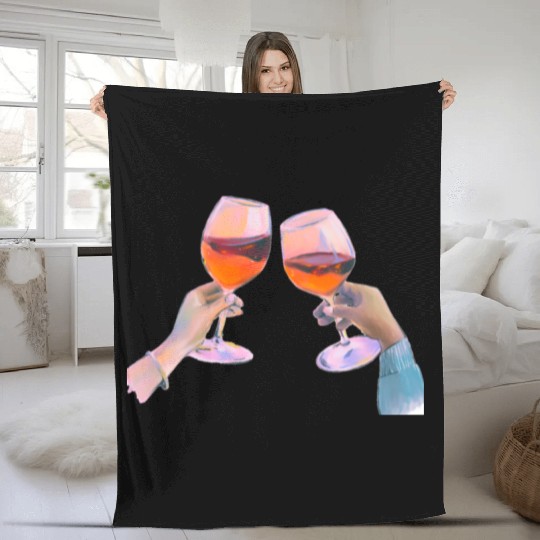 Sip,savor, celebrate, the cocktail experience Fleece Blankets
