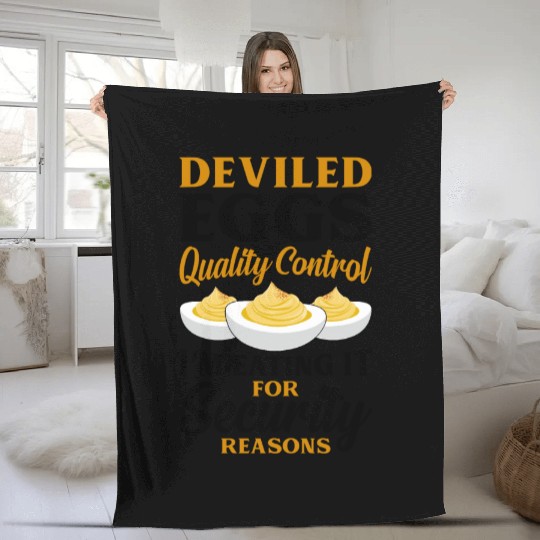 Funny Deviled Eggs Designs For Deviled Egg Lover Fleece Blankets