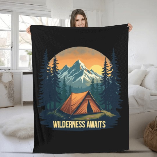 Wilderness Awaits Fleece Blankets | Embrace the Adventure