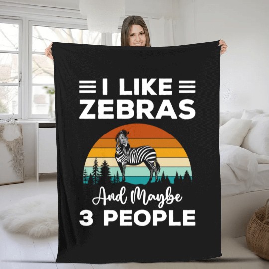 Zebra Wilderness Nature Conservation Fleece Blankets