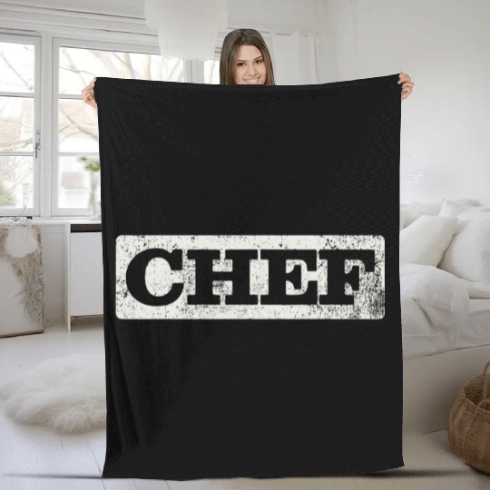 Chef Vintage Fleece Blankets