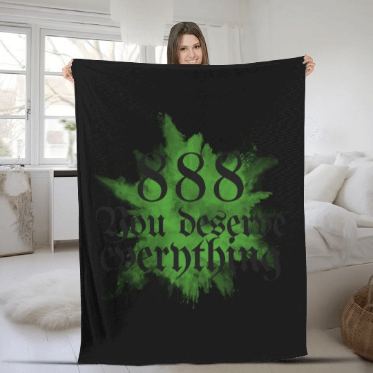 888 Angel Number Abundance Prosperity Fleece Blankets