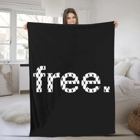 Free Palestine – Subtle Solidarity Fleece Blankets