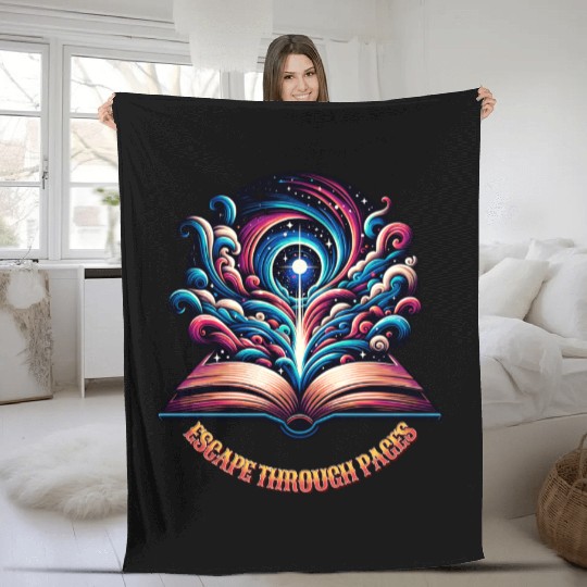 Escape Through Pages,Lost in a Book Fleece Blankets