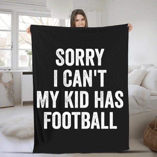 Football Parent Football Mom Dad Funny Fleece Blankets